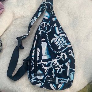 🆕Vera Bradley Lighten Up Essential Sling Backpack, “Shore Enough”